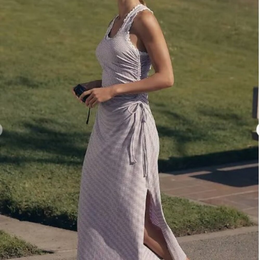 Anthropologie-Daily Practice Striped Midi Dress